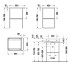 Duravit DuraSquare Консоль металлическая напольная регулировка по высоте + 50 мм, для # 235312 пол.дер. справа/слева цвет Хром