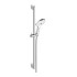 Duravit New! Душевой комплект: держатель для душа 700 мм, шланг для душа 1600 мм и ручной душ Ø 130, 3 режима Click, хром