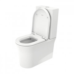 Duravit White Tulip Моноблок 370x650 мм, безободковый, слив универсальный, с WonderGliss, цвет: белый
