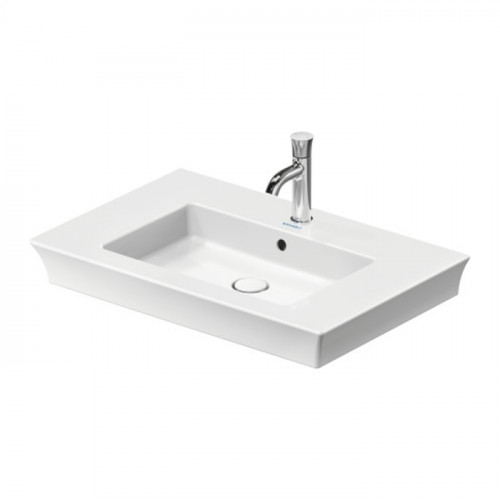 Duravit White Tulip Раковина накладная 750х490 мм,с переливом, без отв. под смеситель, цвет: белый
