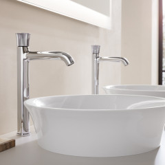 Duravit White Tulip Смеситель для раковины на 1 отв., без донного клапана, h=317мм, излив 160мм цвет: хром