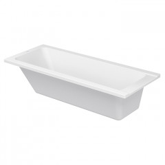 Duravit D-Code Ванна акриловая прямоугольная 1700х500 мм см, встраиваемая, с 1 наклоном для спины, выпуск центральный , цвет белый