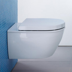 Duravit Darling New Унитаз подвесной компакт с вертикальным смывом, вкл. крепление Durafix, 360x485мм, Цвет: Белый