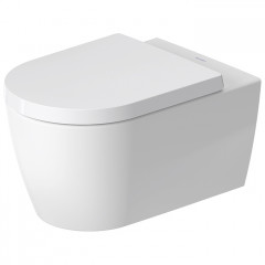 Duravit ME by Starck Унитаз подвесной 570х370 мм безободковый, HygieneGlaze, цвет: белый.бел.шелковисто-матовый