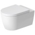 Duravit ME by Starck Унитаз подвесной 570х370 мм безободковый, HygieneGlaze, цвет: белый.бел.шелковисто-матовый