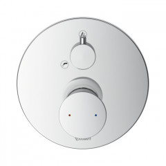 Duravit White Tulip Смеситель для ванны, на 2 источника, встраиваемый, с обр клапаном (внешние части) цвет: хром