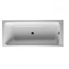 Duravit D-Code Ванна акриловая прямоугольная 1700х500 мм см, встраиваемая, с 1 наклоном для спины, выпуск центральный , цвет белый