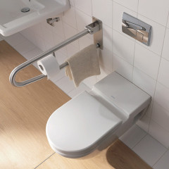 Duravit Starck 3 унитаз подвесной (для инвалидов на колясках),360x700мм,вертикальный смыв,обьем 6 л.,белый