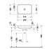 Duravit Happy D.2 Plus Раковина 600х400мм, без перелива,с выпуском с керамической крышкой цвет Anthracite matt/белый