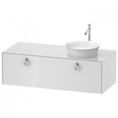Duravit White Tulip Тумбочка подвесная, 408x1300x550 мм, 1 ящик с ручкой, цвет: белый высокоглянцевый