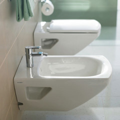 Duravit Caro Подвесное биде 620*360мм с комплектом креплений, цвет белый