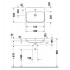 Duravit Happy D.2 Plus Раковина 600х460мм с переливом, 1 отв под смес, с креплением, выпуск с керам. покрытием цвет белый