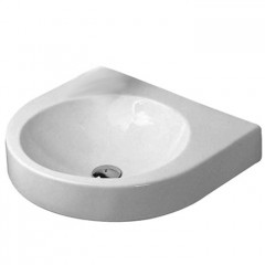 Duravit Architec Раковина без перелива, с плоскостью под смес., с намеченным отв. для дозатора мыла справа и для смесителя слева, 575x520мм, Цвет: Бел