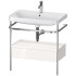 Duravit Happy D.2 Plus Консоль напольная с умывальником 775х490х850 мм, с 1 отв под смесит, 1 ящик, выпуск и сифон в комплекте, цвет белый глянцевый