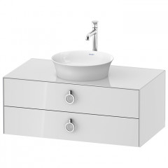 Duravit White Tulip Тумбочка подвесная, 408x1000x550 мм, 2 ящика с ручкой, цвет: белый высокоглянцевый