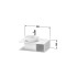 Duravit D-Neo Тумбочка подвесная компакт, 260x800x550 мм, 1 открытое отделение на правой стороне, цвет: Black Oak