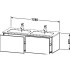 Duravit XSquare База под раковину 1280х478х400 мм, с 2 выдв ящик, Цвет белый глянц.(для 233613)