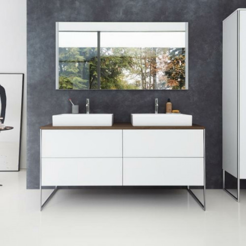 Duravit XSquare База на ножках на 2 раковины 1400х578х400 мм, с 4 выдв ящик, Цвет белый матовый (без консоли)