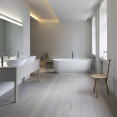 Duravit Luv Ванна отдельностоящая из минерального литья1800x850мм, цвет белый, с ножками и слив-переливом DuraSolid A (СПЕЦЦЕНА)