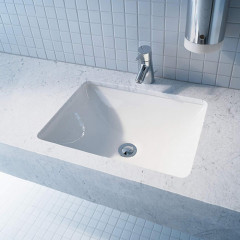 Duravit Starck 3 Раковина встраиваемая снизу 430х430 мм с без отв под смеситель, с переливом, цвет белый