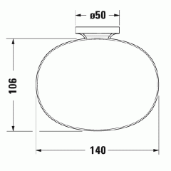 Duravit Starck T Мыльница настенная цвет хром