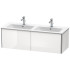 Duravit XSquare База под раковину 1280х478х400 мм, с 2 выдв ящик, Цвет белый глянц.(для 233613)