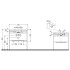 Duravit Happy D.2 Plus Консоль напольная с умывальником 775х490х850 мм, с 1 отв под смесит, 1 полка, выпуск, цвет белый глянцевый