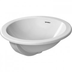 Duravit Architec Раковина встр., для встраивания сверху, с перел., без площадки под смес., глазуровка снизу,? 470, Цвет: Белый