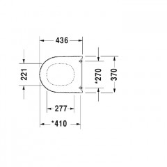 Duravit Starck 3 Сиденье с крышкой , белое ,петли нерж сталь, без микролифта