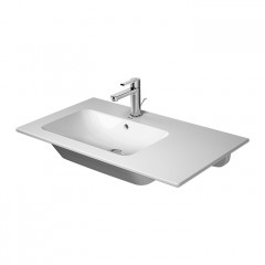 Duravit ME by Starck Раковина подвесная с переливом, с полкой справа, отв под смес, 83х49см, цвет: белый (со склада продаем с тумбой LC629102222)