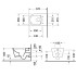 Duravit Me by Starck Унитаз подвесной Rimless 570х370 мм, с креплениями, вкл. крепление Durafix,с покрытием WonderGliss цвет белый матовый