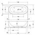 Duravit Luv Ванна отдельностоящая из минерального литья1800x850мм, цвет белый, с ножками и слив-переливом DuraSolid A (СПЕЦЦЕНА)