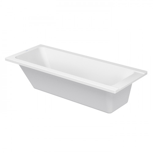 Duravit D-Code Ванна акриловая прямоугольная 1700х700 мм см, встраиваемая, с 1 наклоном для спины, выпуск центральный , цвет белый
