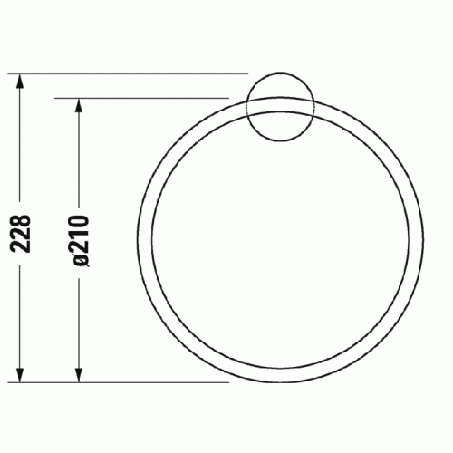 Duravit Starck T Полотенцедержатель - кольцо, настенный, цвет: bronze Brushed