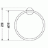 Duravit Starck T Полотенцедержатель - кольцо, настенный, цвет: bronze Brushed