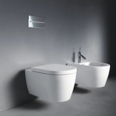 Duravit Me by Starck Унитаз подвесной Rimless 570х370 мм, с креплениями, вкл. крепление Durafix,с покрытием WonderGliss цвет белый матовый