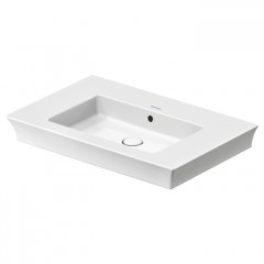 Duravit White Tulip Раковина накладная 750х490 мм,с переливом, без отв. под смеситель, с WonderGliss, цвет: белый