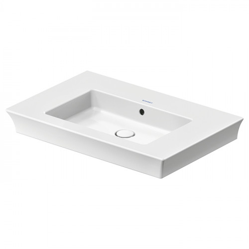 Duravit White Tulip Раковина накладная 750х490 мм,с переливом, без отв. под смеситель, с WonderGliss, цвет: белый