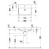 Duravit Happy D.2 Plus Раковина 600х460мм с переливом, с 1м отв. под смеситель, выпуск с керам. покрытием, покр WonderGliss, цвет Anthracite