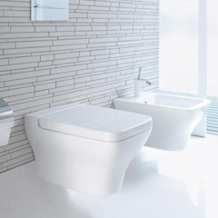 Duravit PuraVida Унитаз подвесной 540мм с креплением, Цвет: Белый глянец