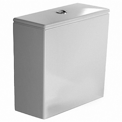 Duravit DuraStyle Бачок с механизмом двойного смыва, хром, 6/3л., для подключения справа или справа 390x170мм, Цвет: Белый