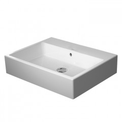 Duravit Vero Air Раковина 600мм, с переливом, с площадкой, без отв. под смеситель, на столешницу, Цвет белый