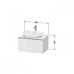 Duravit D-Neo Раковина накладная, овал 600х400 мм, без перелива, без отв под смес, цвет: белый (СПЕЦЦЕНА)