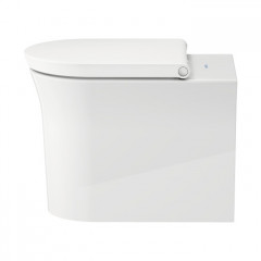Duravit White Tulip Унитаз напольный 370х580х420 мм, безободковый, слив в стену, HygieneGlaze, цвет: белый