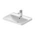 Duravit D-Neo Раковина встраиваемая сверху 600х400 мм,, с переливом, с 1 отв. под смеситель, с WonderGliss, цвет: белый