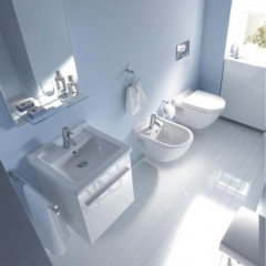 Duravit Starck 3 Биде подвесное, с перел., с 1 отв. под смес., 360x540мм, Цвет: Белый