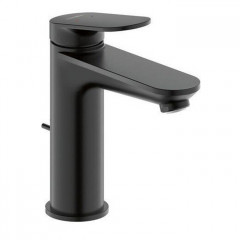 Duravit Circle L Однорычажный смеситель для умывальника с донным клапаном, черный матовый