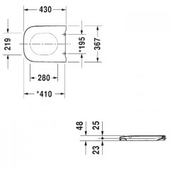 DURAVIT Happy D.2 Сиденье для унитаза сьемное, с микролифтом, цвет белый (СПЕЦЦЕНА) (Со склада продаем с унитазами!!)