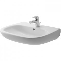 Duravit D-Code Раковина с перел., с 1 отв. под смес., 600x460мм, Цвет: Белый