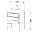 Duravit Luv Раковина на столешницу 420мм , без перелива, с площадкой., с 1 отв. под смеситель, цвет белый